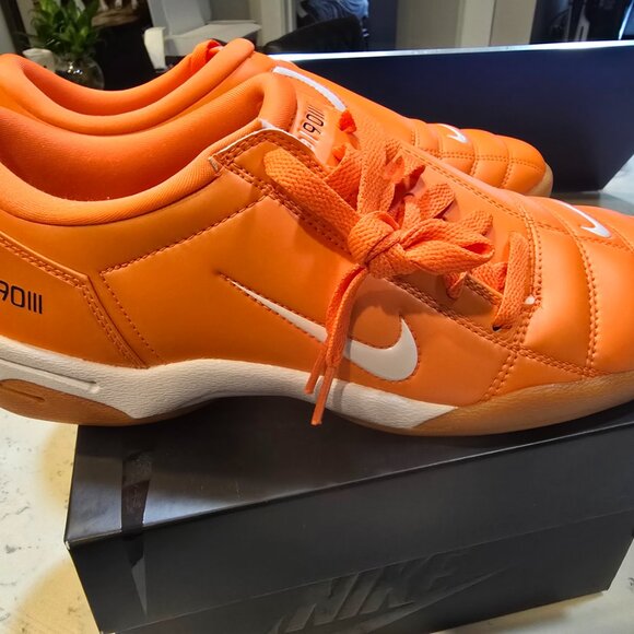 🔥 Nike T90 SP Safety Orange White #HF9351-800 Sz 10 mens Brand New🔥sneakers - Picture 4 of 15